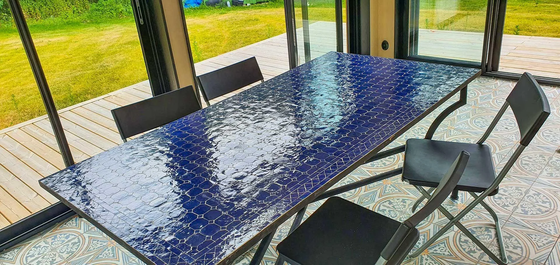 Enfärgade Mosaikbord Enfärgade Mosaikbord