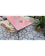 mosaikbord rosa 180x90