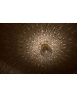 bollformad mässinglampa