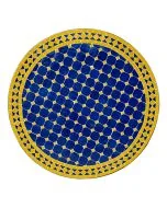 Mosaikbord Mörkblå gul 