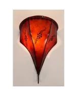 Vägglampa Rif Brun