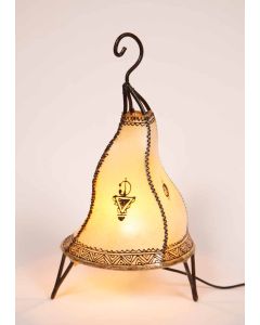 marockansk lampa vit