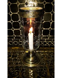 glas ljusstake klar