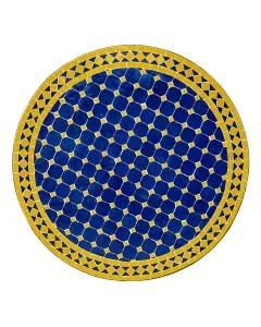 Mosaikbord Mörkblå gul 