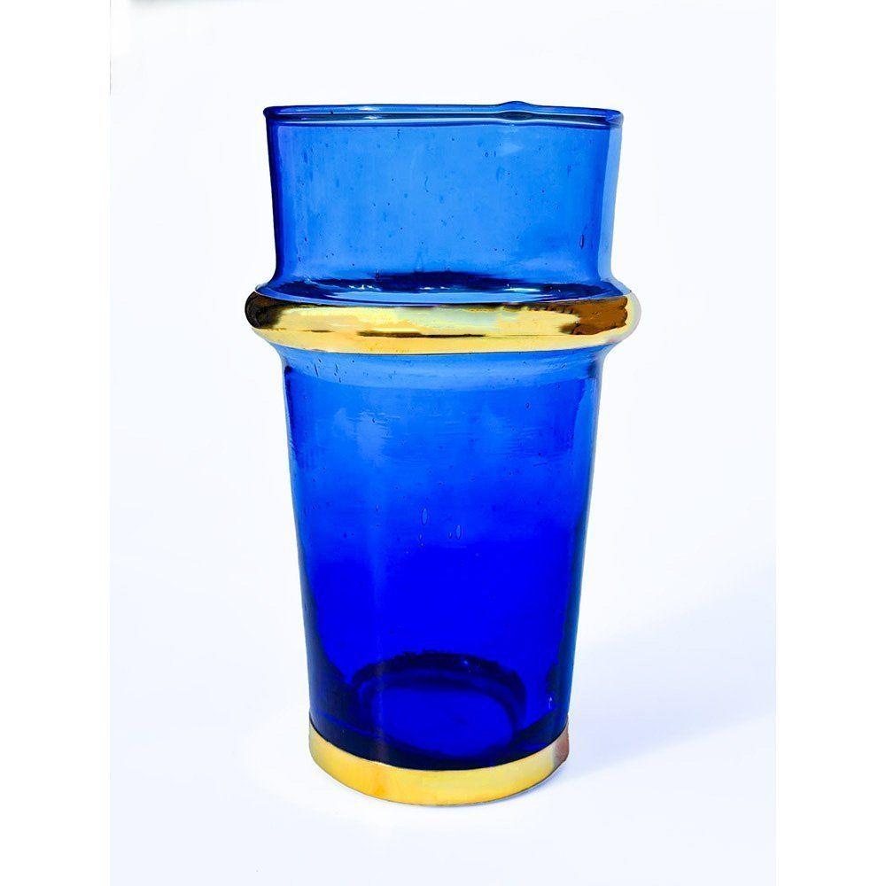 glas Blå