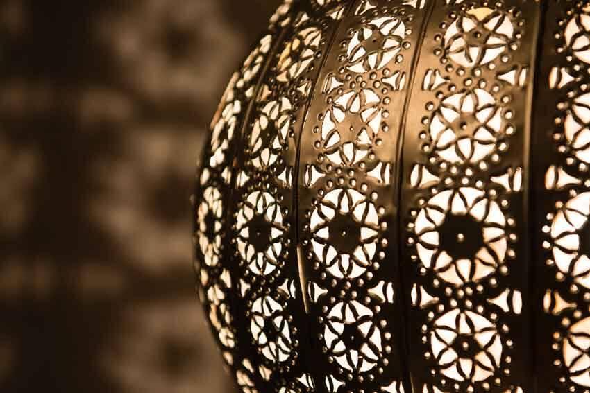 Marockansk lampa zink