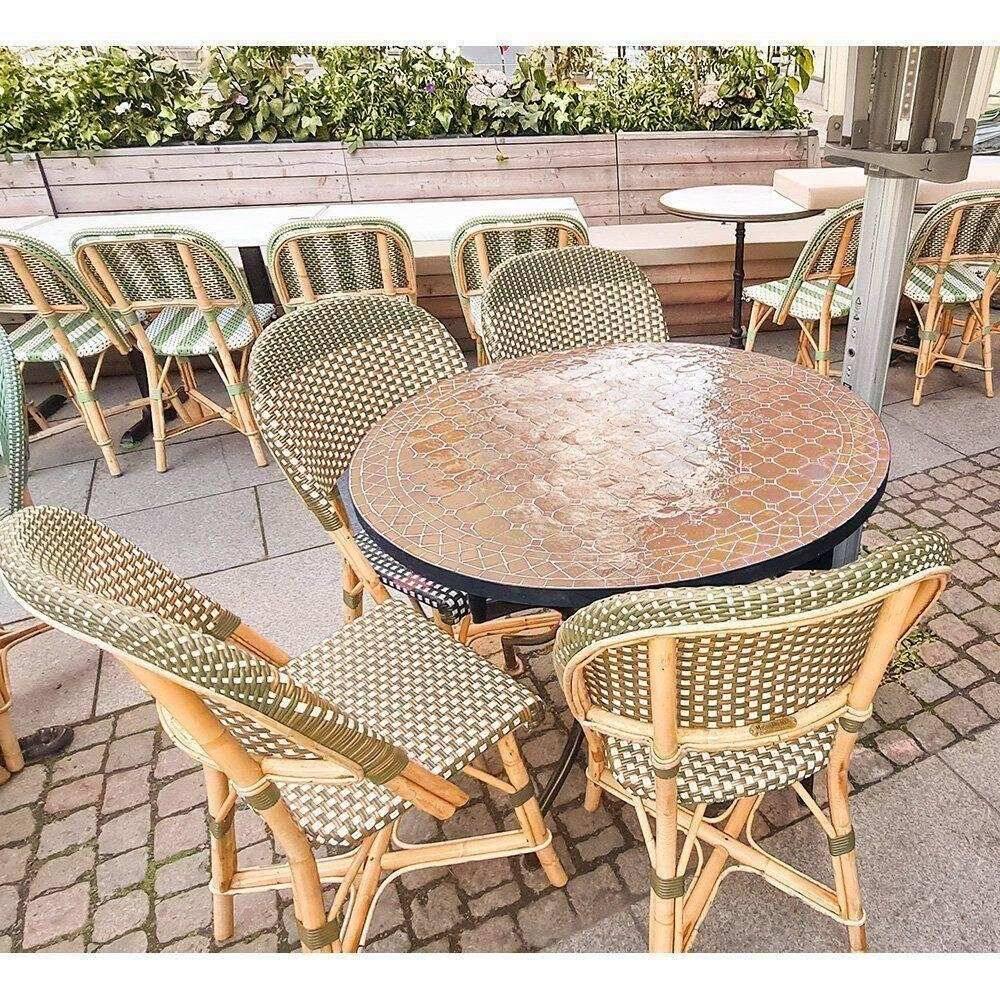 Mosaikbord Beige-Ø: 90