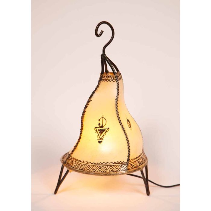 marockansk lampa vit
