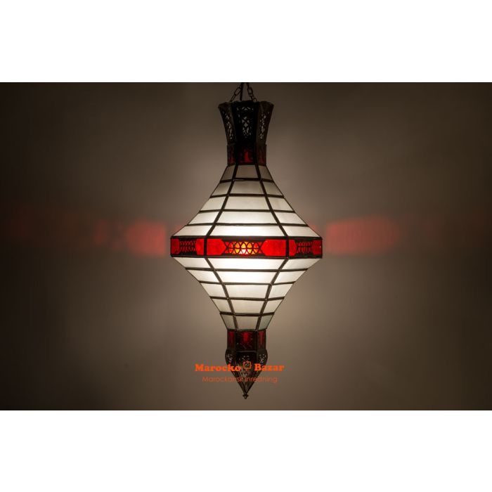 Marockansk lampa Trombia röd