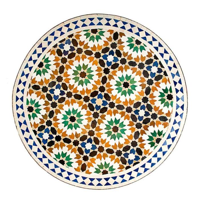 Mosaikbord Meknasia Ø: 110 cm 