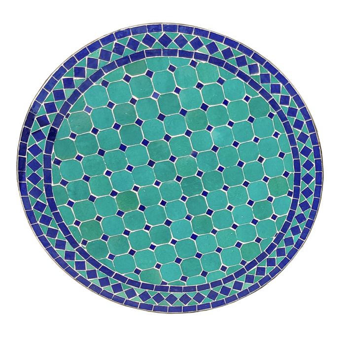 Mosaikbord Grön Blå