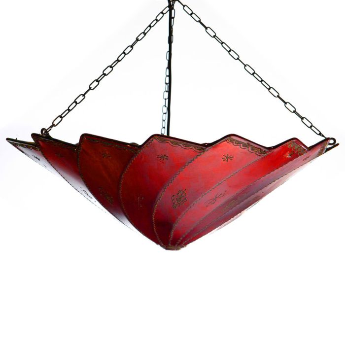 plafond lampa röd