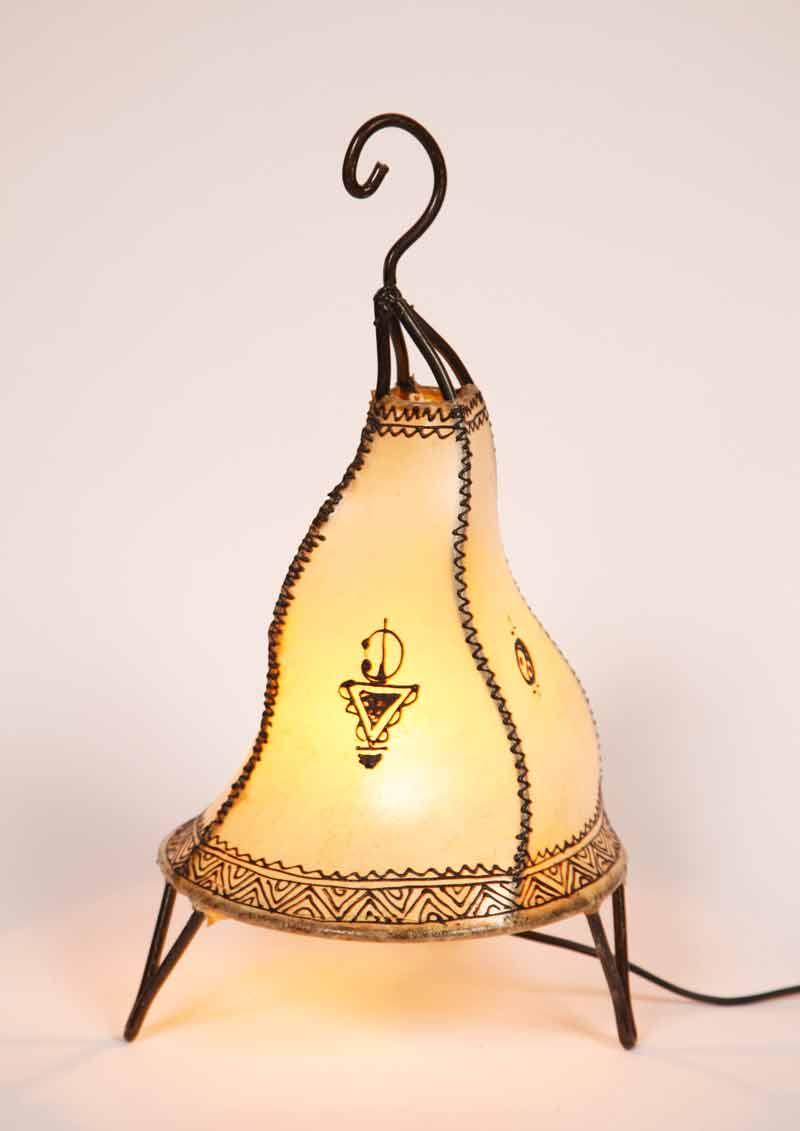 marockansk lampa vit