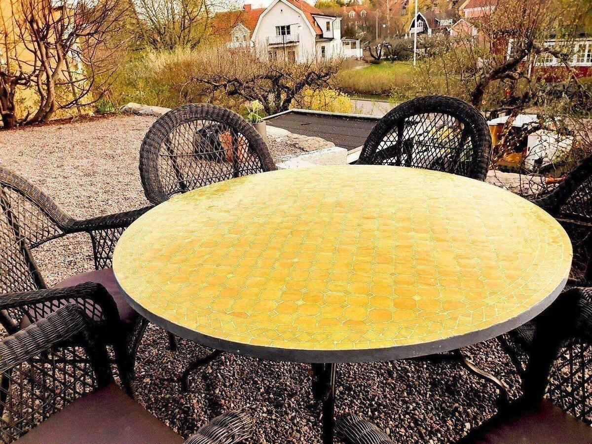 Mosaikbord Gul Ø: 130 cm