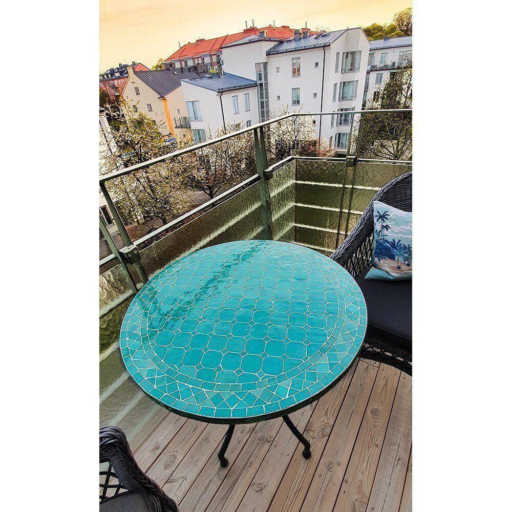 Mosaikbord Turkos Ø: 70 cm 