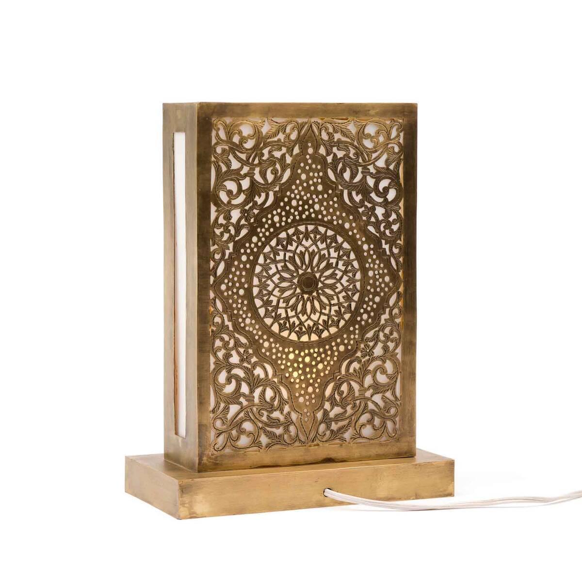 mässings bordslampa