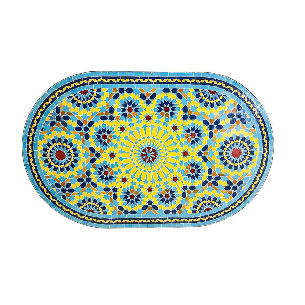 Ovalt mosaikbord Fasia