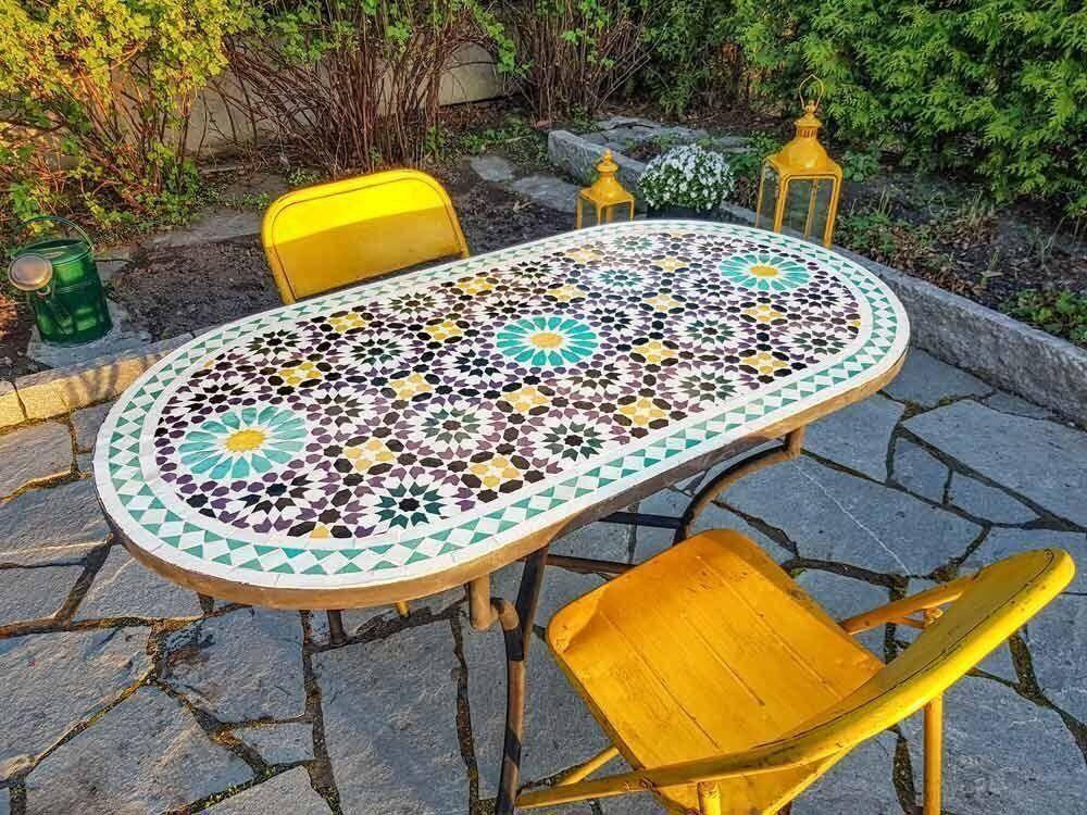 Ovalt Utemöbler 130x70