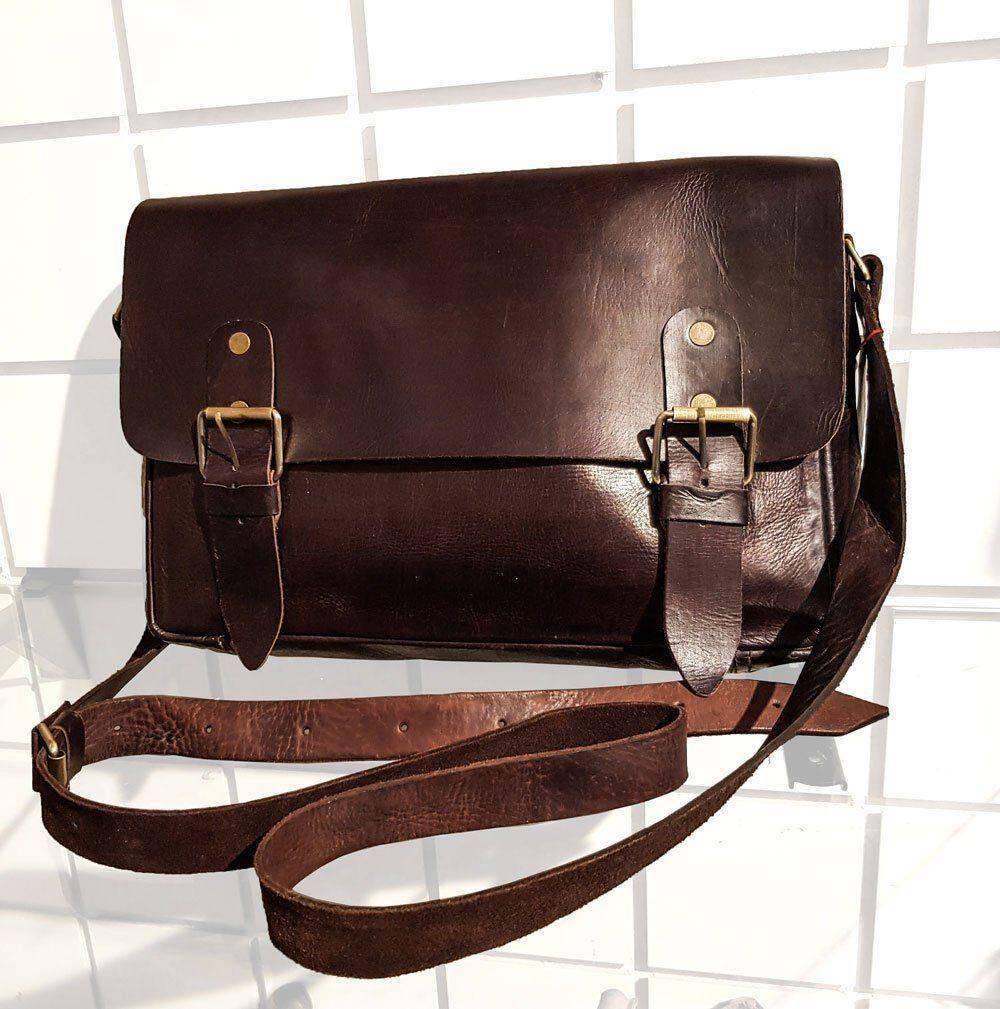 Läder Axelväska  