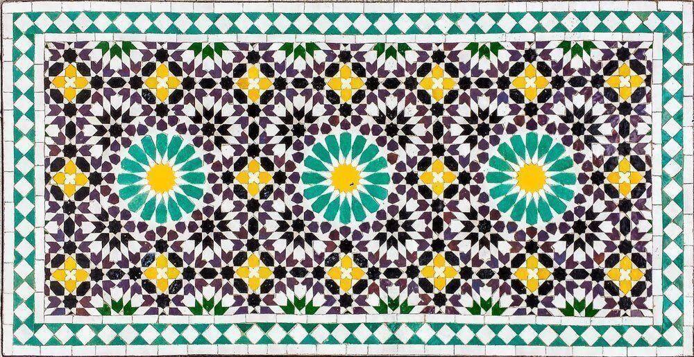 Rektangulärt Mosaikbord