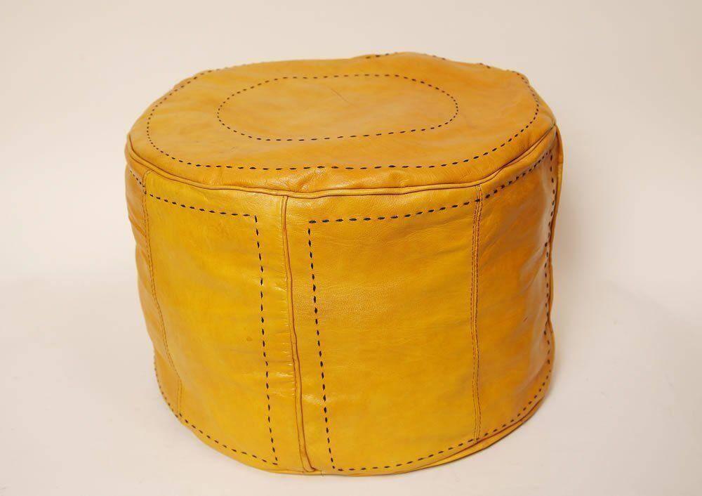 Rund Sittpuff Gul