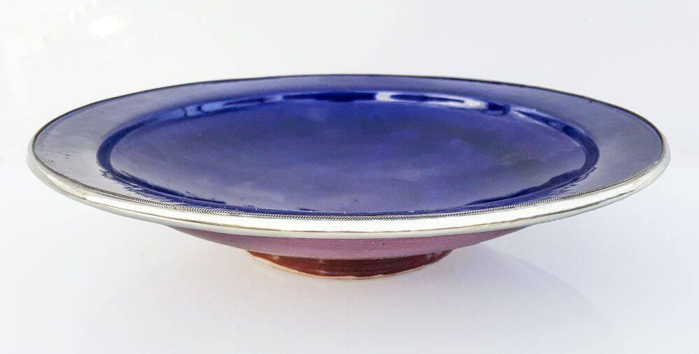 Silver Kantplatta Blå
