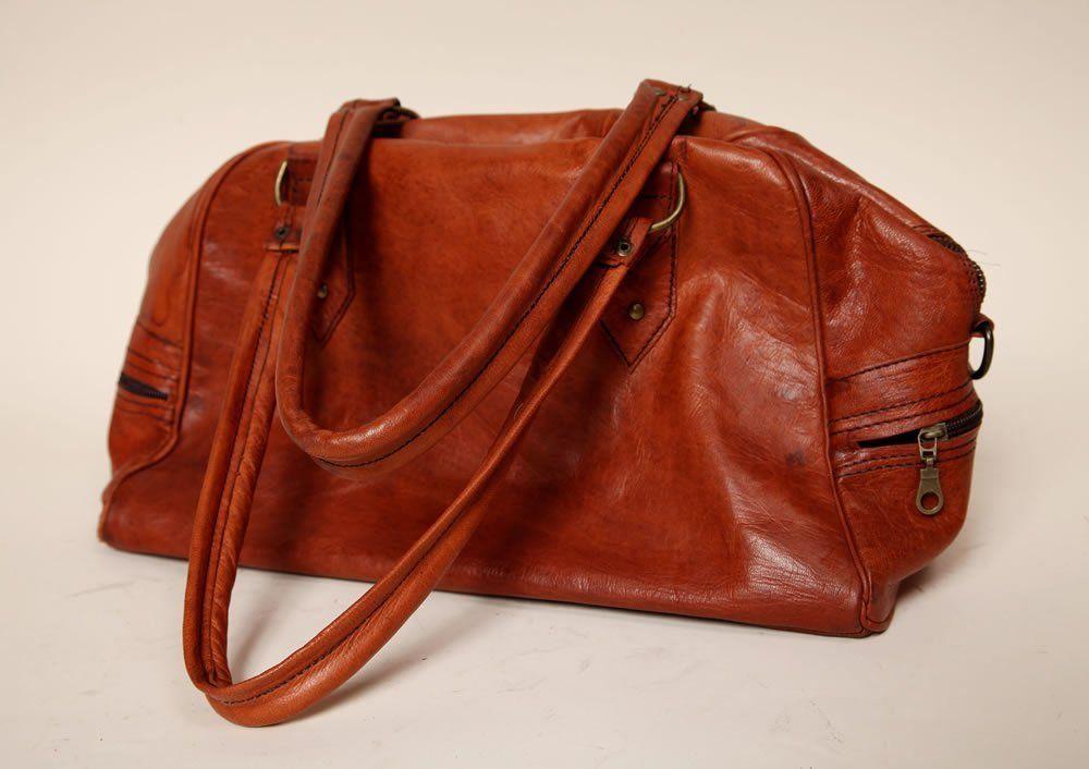 Bruna läderväskor