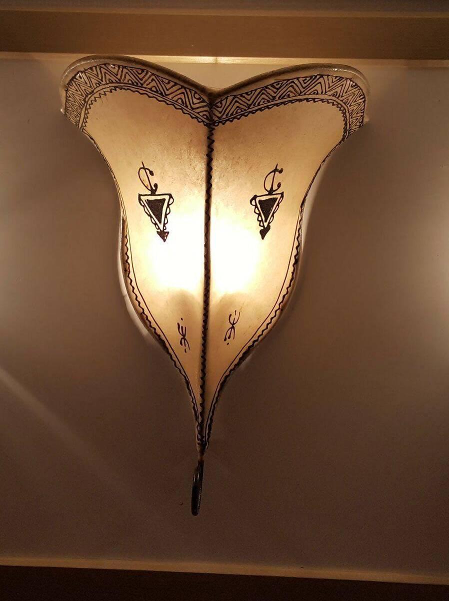 Marockanska Vitt Lampa